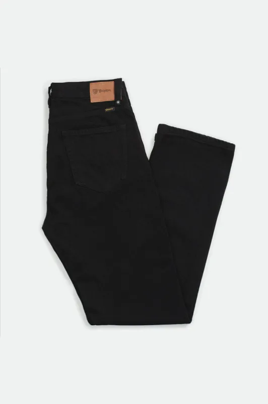 Labor 5-Pocket Denim Pant - Black/Black sold by Brixton
