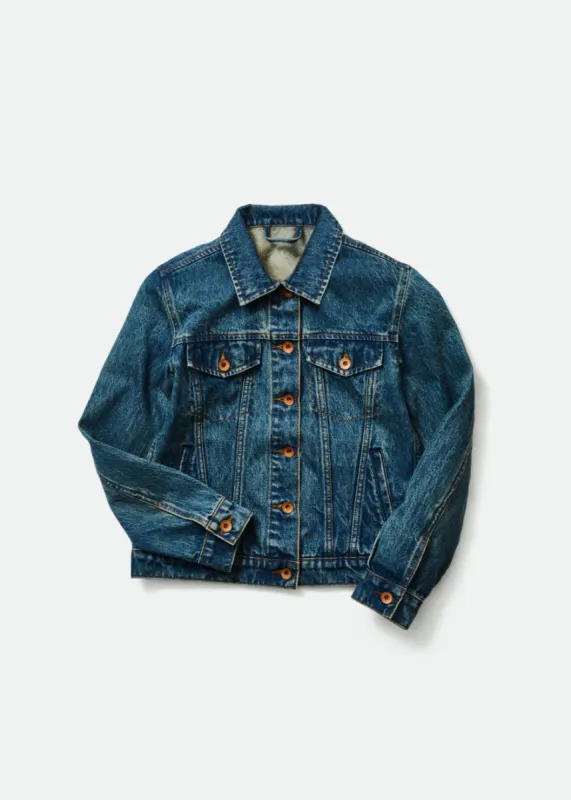 Broadway Denim Jacket - Worn Indigo sold by Brixton