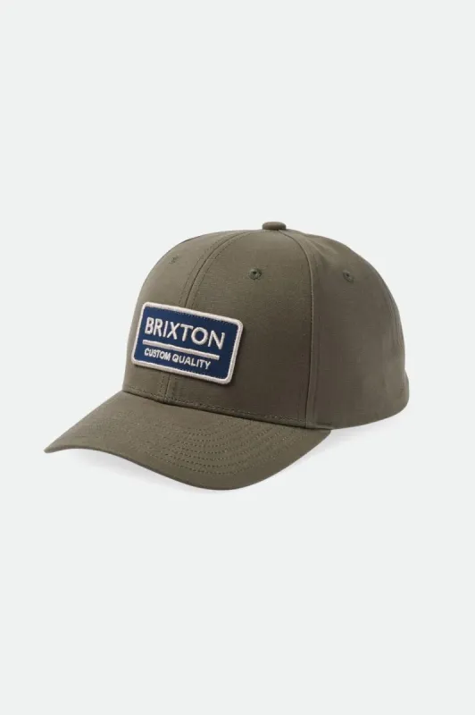 Palmer Proper Netplus MP Snapback - Olive Surplus sold by Brixton