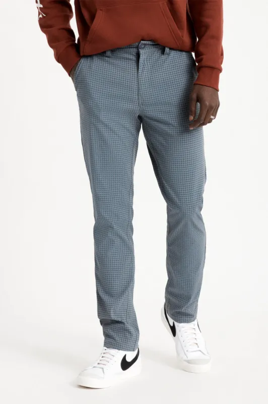 Choice Chino Taper Utility Pant - Joe Blue/Grey Houndstooth sold by Brixton