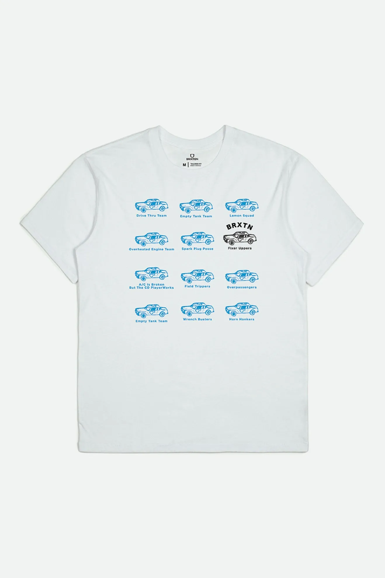 Fixer S/S Tailored Tee - White sold by Brixton