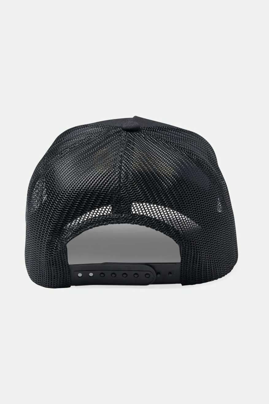 Wrench Netplus Trucker Hat - Black/Black sold by Brixton product image thumbnail 2