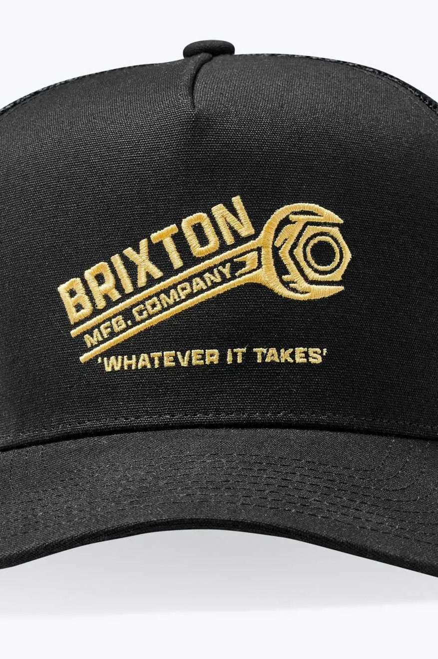 Wrench Netplus Trucker Hat - Black/Black sold by Brixton product image thumbnail 3