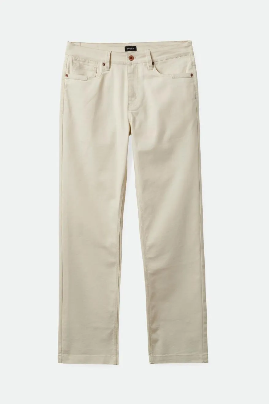 Builders 5-pocket Stretch Pant - Natural sold by Brixton