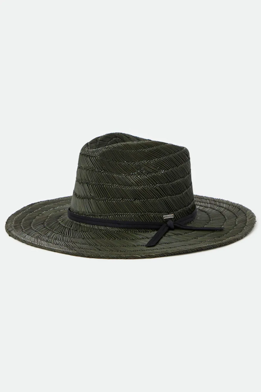 Cohen Straw Cowboy Hat - Washed Black sold by Brixton