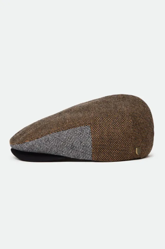 Hooligan Baggy Snap Cap - Black/Brown/Grey sold by Brixton
