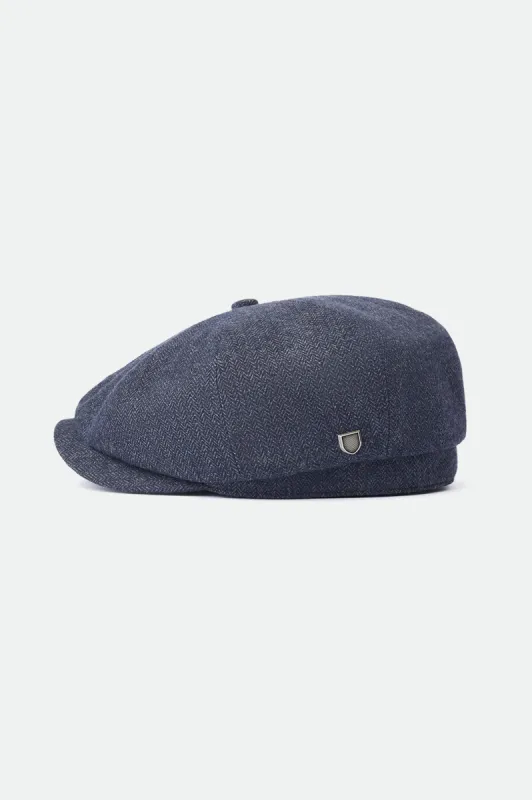 Brood Baggy Snap Cap - Navy sold by Brixton