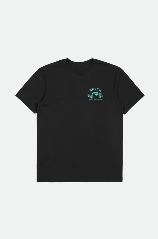 Drive Thru S/S Standard Tee - Black sold by Brixton