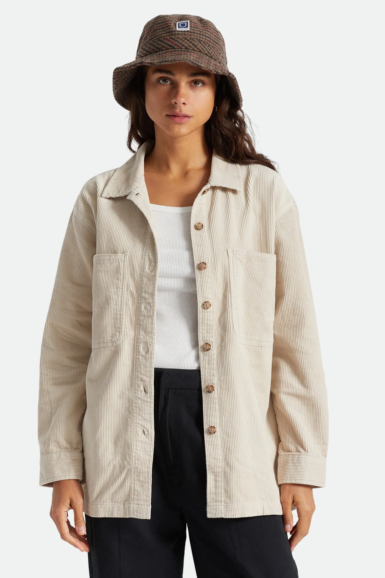 Bowery Tunic Overshirt - Beige sold by Brixton