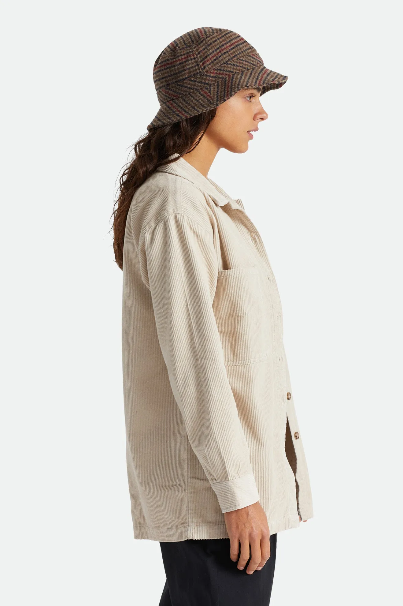 Bowery Tunic Overshirt - Beige sold by Brixton product image thumbnail 3