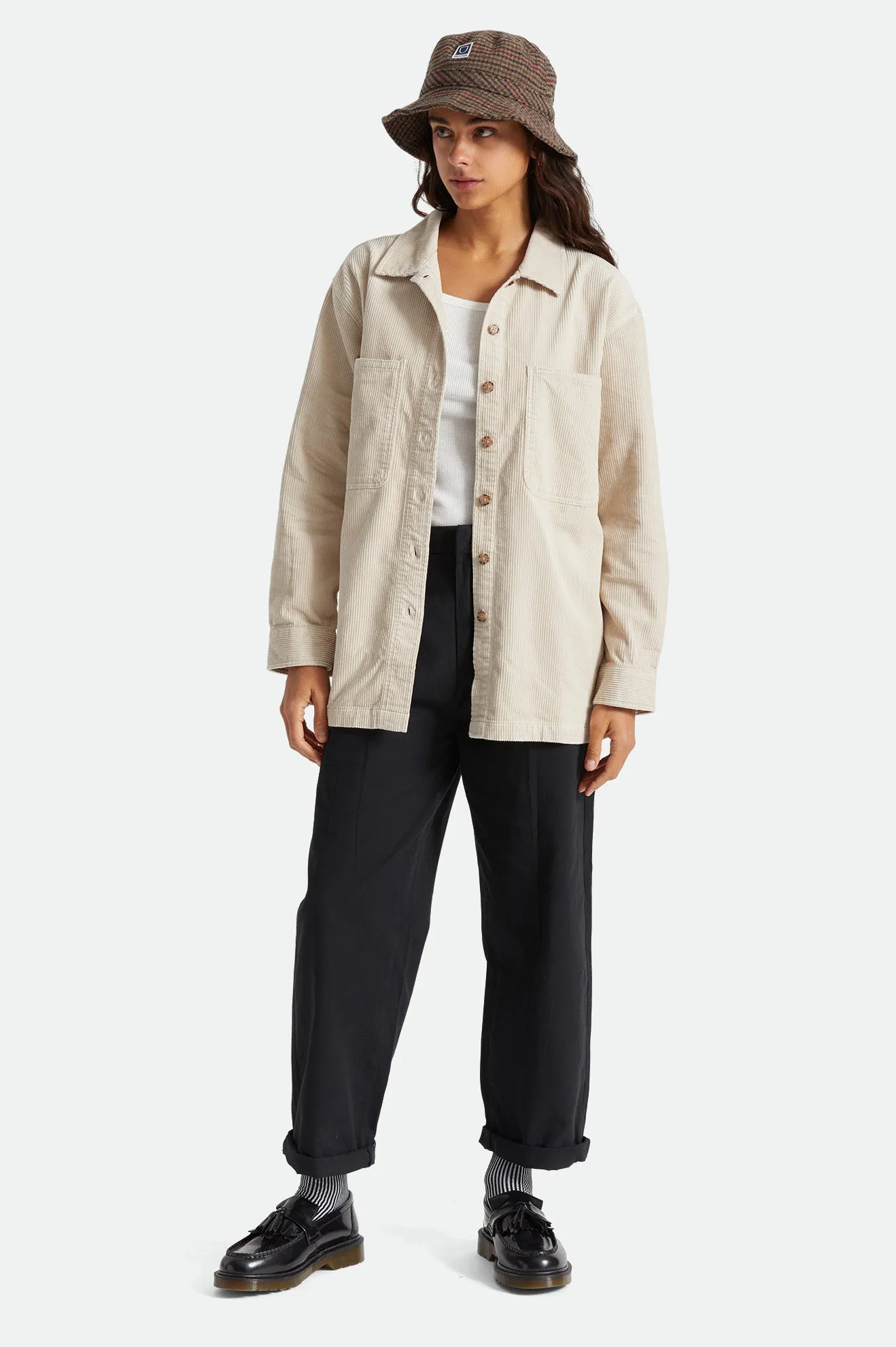 Bowery Tunic Overshirt - Beige sold by Brixton product image thumbnail 2