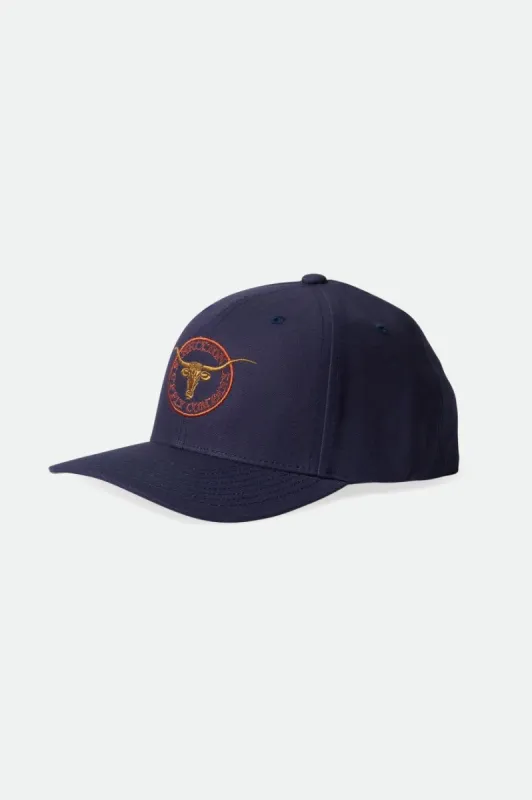 Stockton Netplus MP Snapback - Washed Navy sold by Brixton