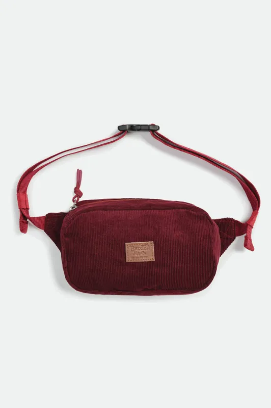 Stewart Hip Pack - Maroon made by Brixton