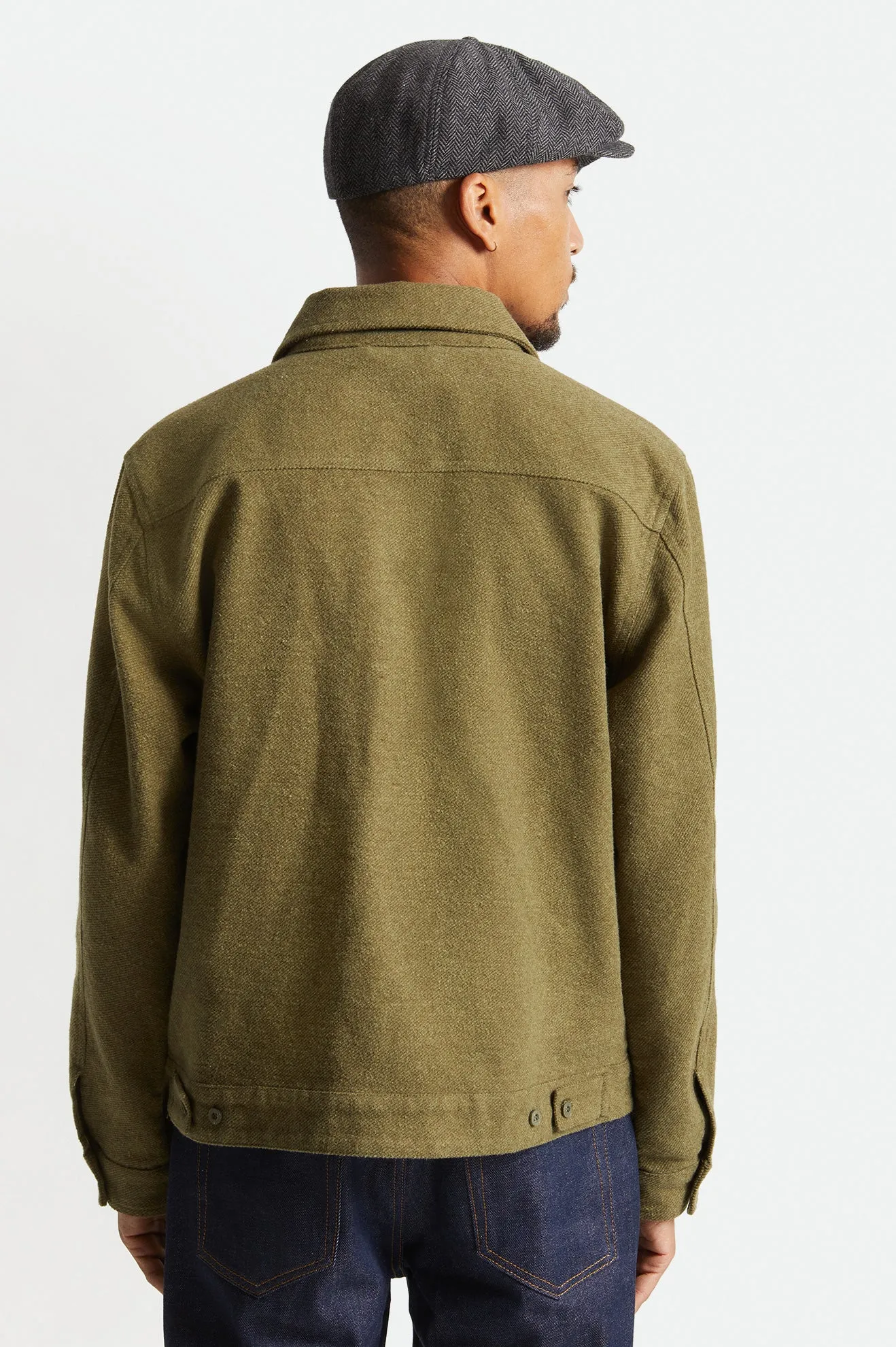 Bowery Trucker Jacket - Military Olive sold by Brixton product image thumbnail 4
