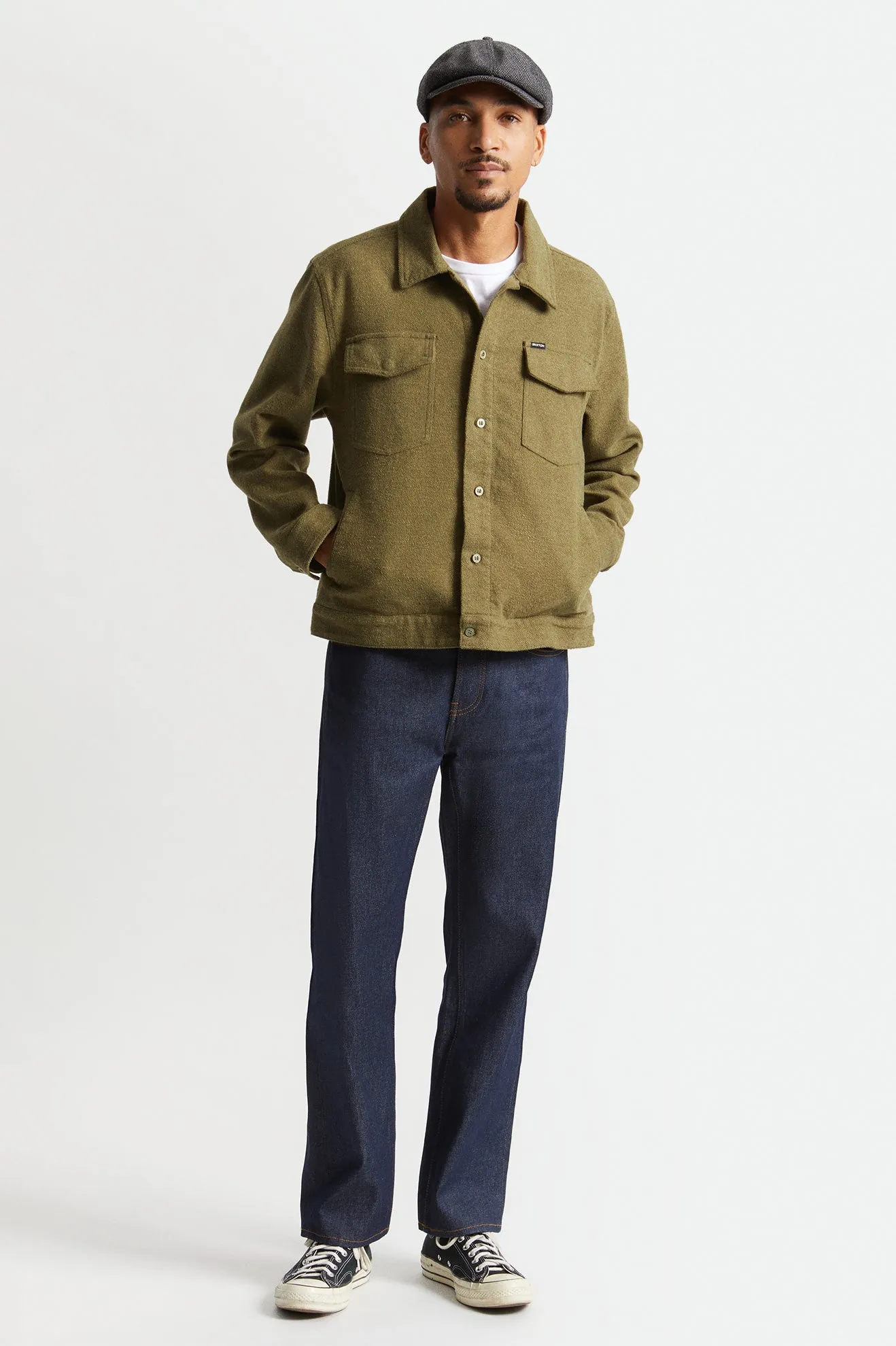 Bowery Trucker Jacket - Military Olive sold by Brixton product image thumbnail 2