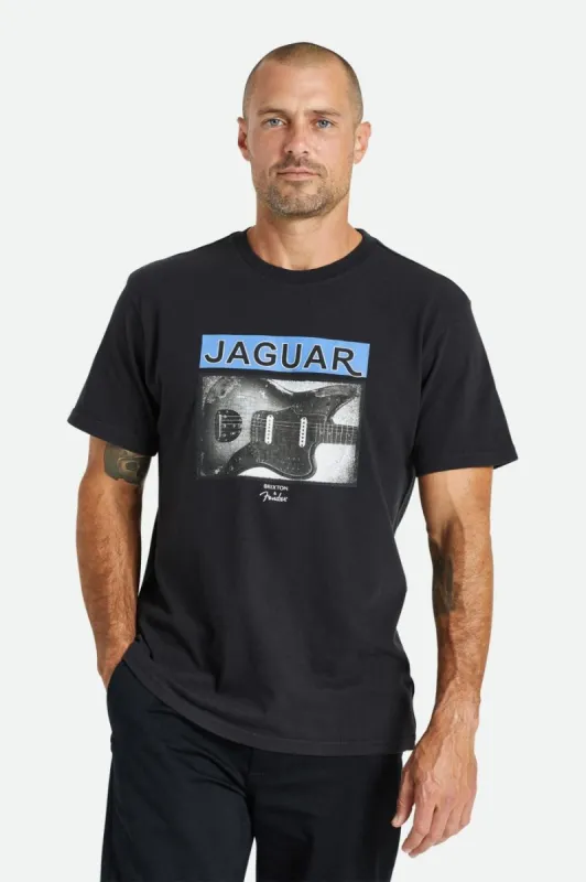 Fender Jaguar Strangle S/S Standard Tee - Black sold by Brixton