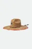 Alpha Square Lifeguard Hat - Tan/Aloha Red sold by Brixton
