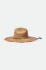 Alpha Square Lifeguard Hat - Tan/Aloha Red sold by Brixton