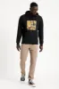 Alpha Square Art Hood - Black sold by Brixton
