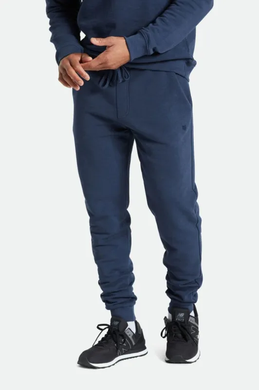 Slub French Terry Jogger - Washed Navy sold by Brixton
