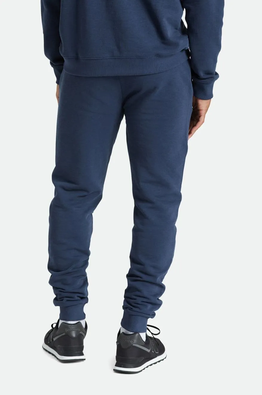 Slub French Terry Jogger - Washed Navy sold by Brixton product image thumbnail 3