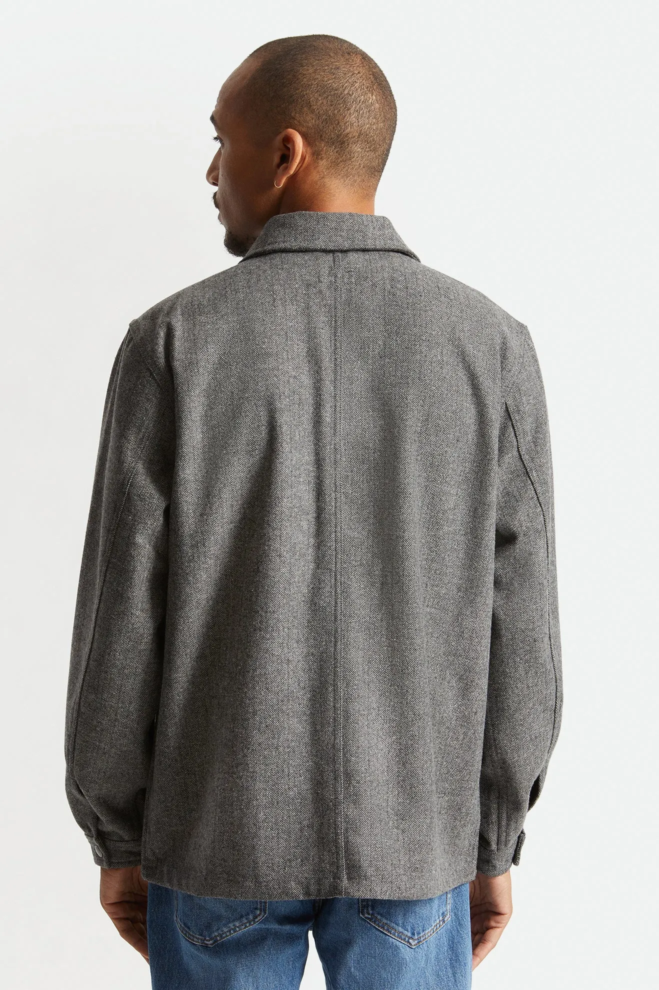 Survey Chore Coat - Black/Grey Herringbone sold by Brixton product image thumbnail 5