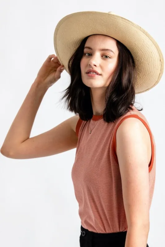 Cynthia Muscle Tank - Ginger sold by Brixton