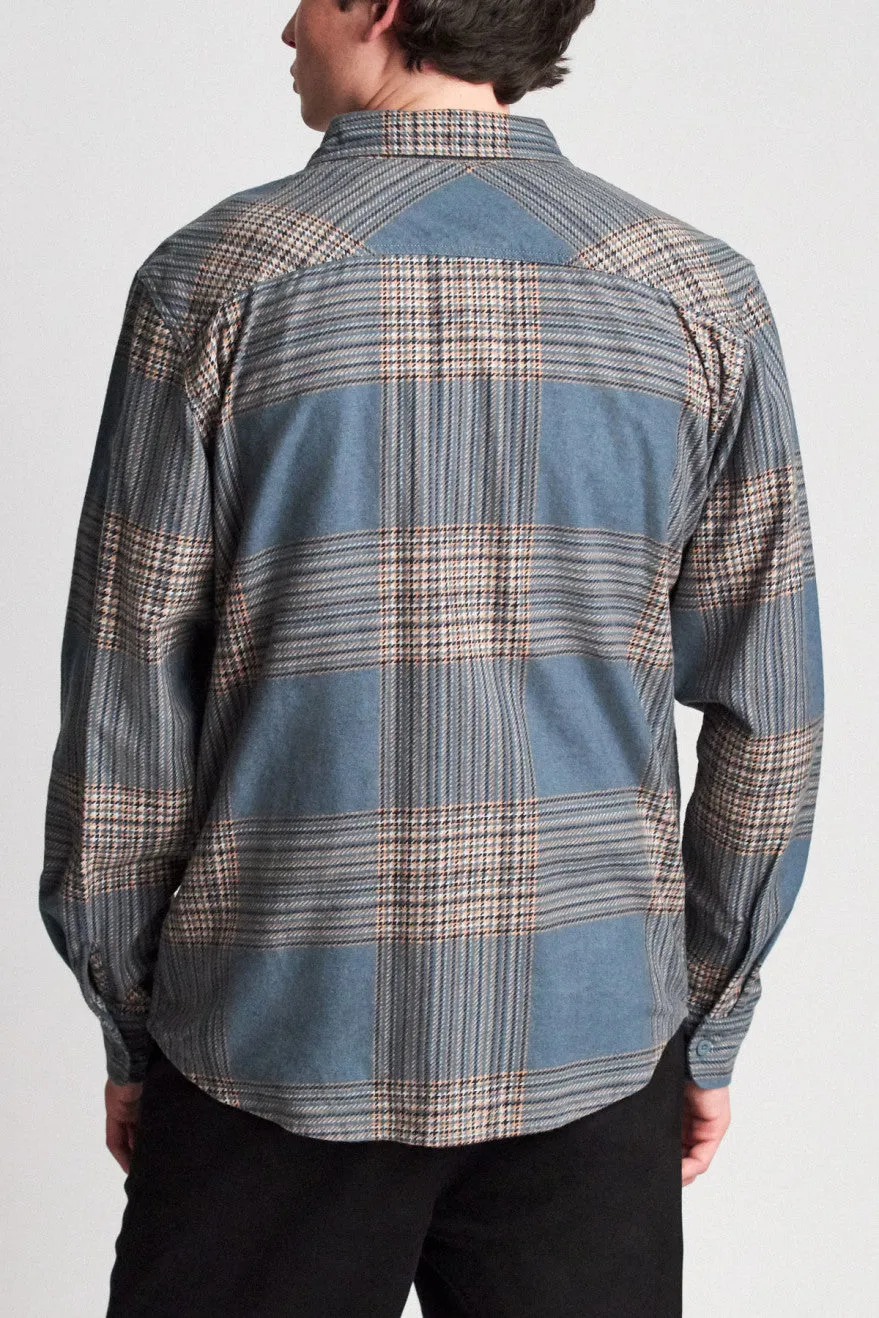 Bowery Lightweight L/S Flannel - Atlantic sold by Brixton product image thumbnail 3