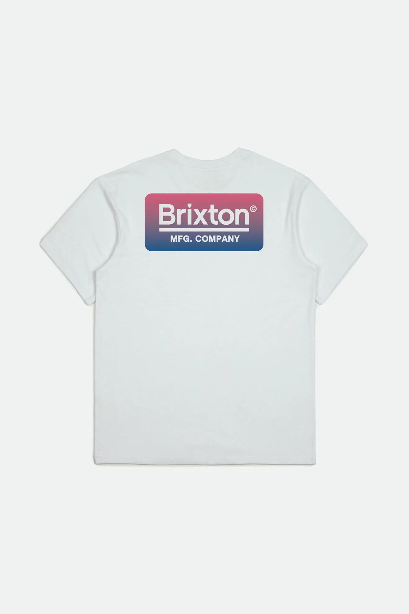 Palmer S/S Standard Tee - White/Blue/Pink sold by Brixton product image thumbnail 2