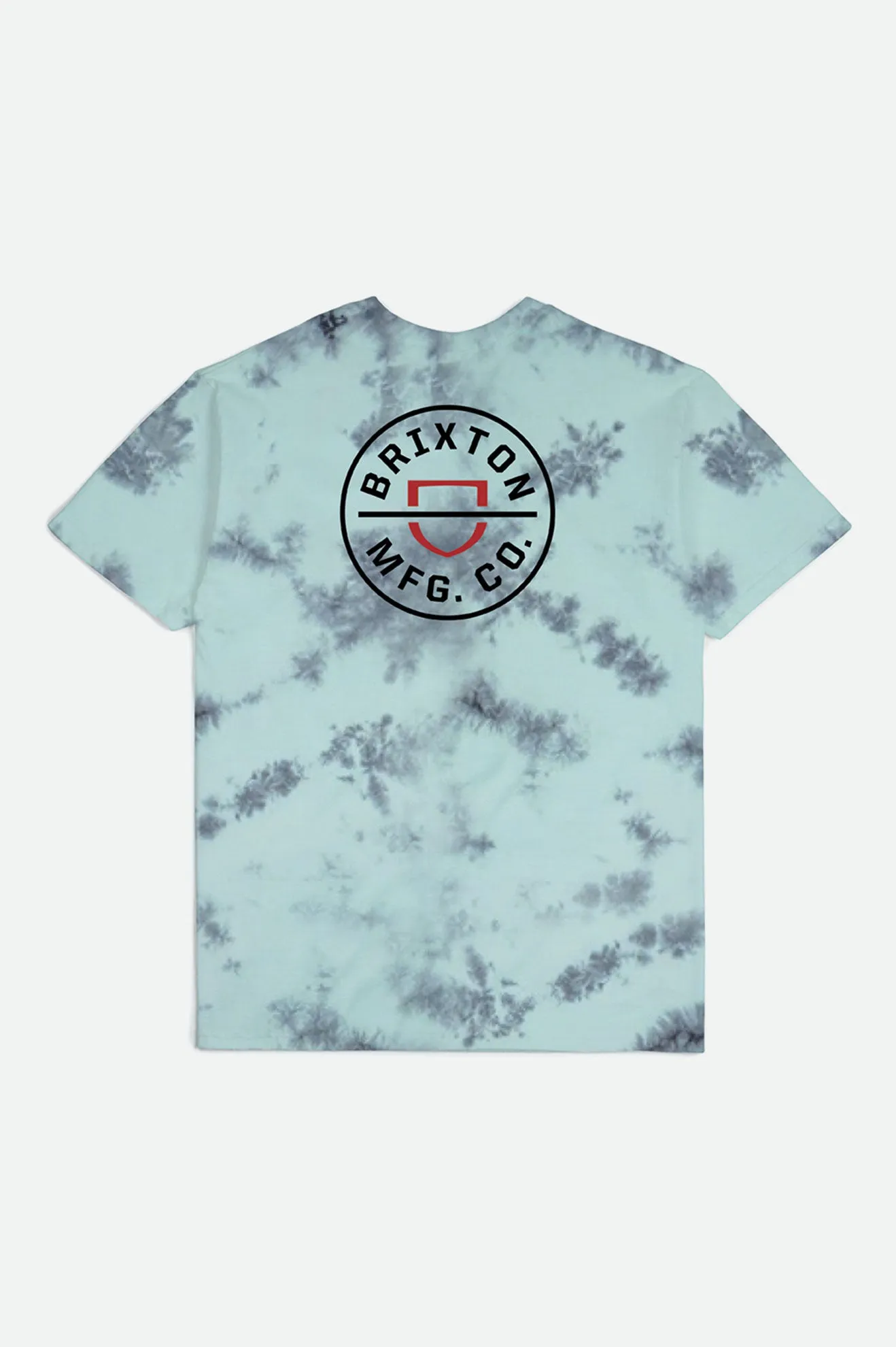 Crest II S/S Standard Tee - Teal/Black Cloud Wash sold by Brixton product image thumbnail 2