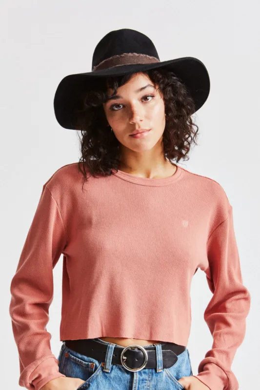 Ella Fedora - Black/Brown sold by Brixton