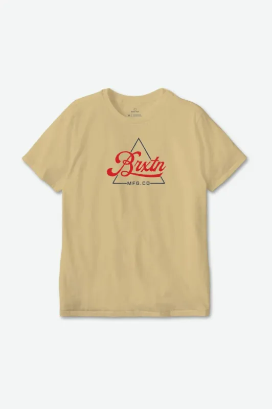 Earlston S/S Tailored Tee - Straw sold by Brixton