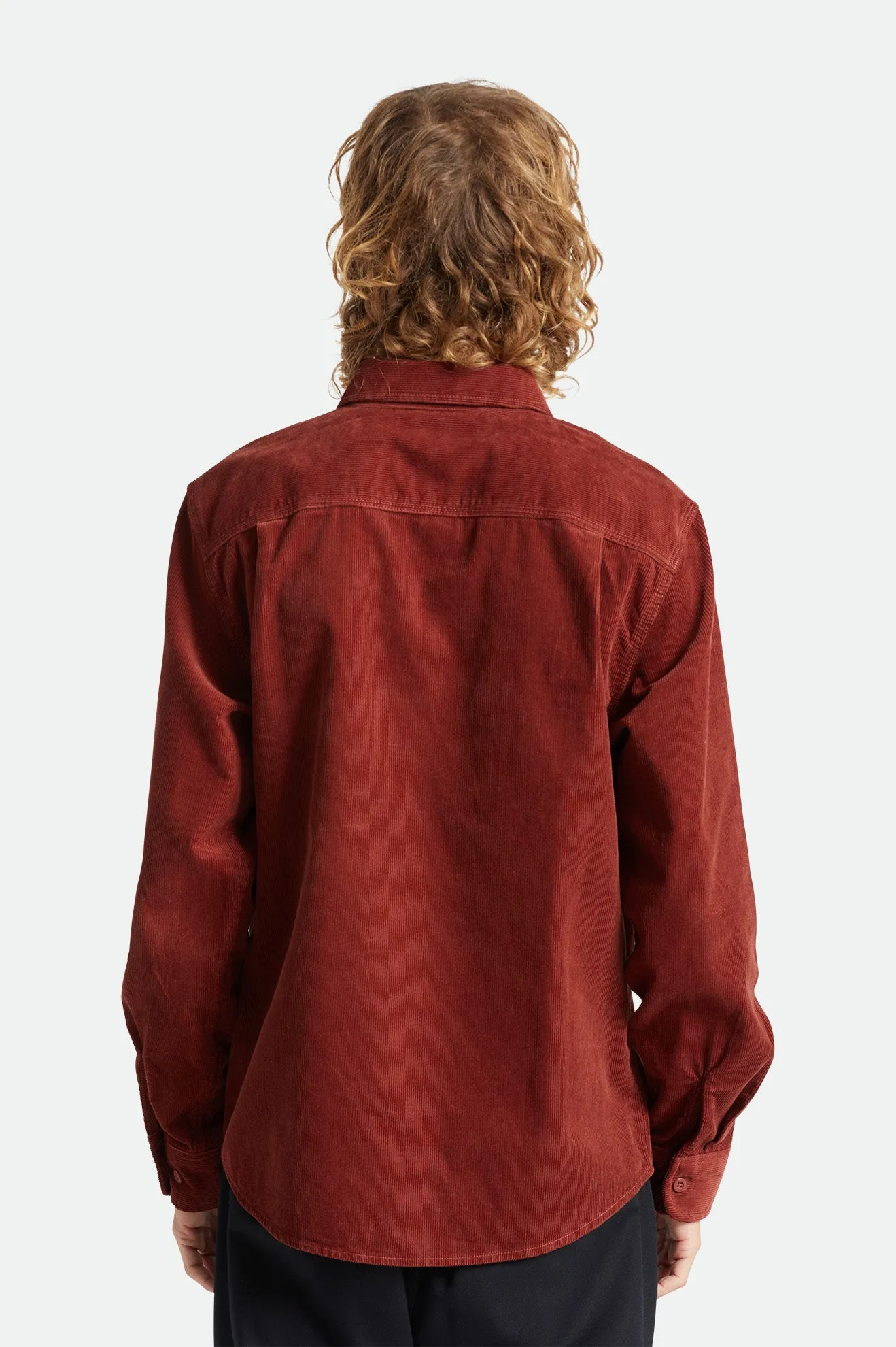 Bowery Corduroy L/S Flannel - Dark Brick sold by Brixton product image thumbnail 4