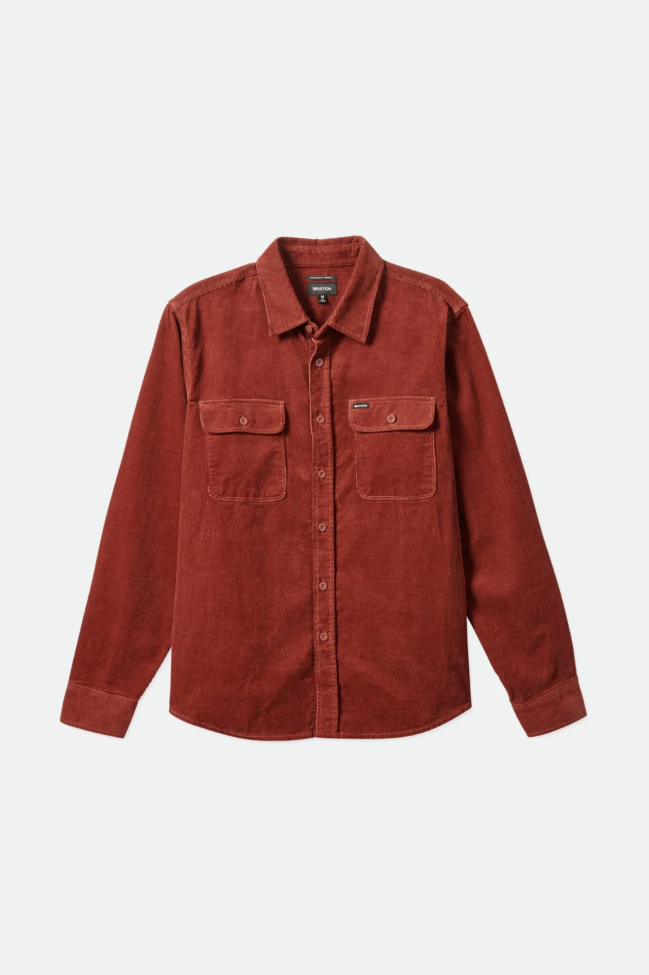 Bowery Corduroy L/S Flannel - Dark Brick sold by Brixton product image thumbnail 5