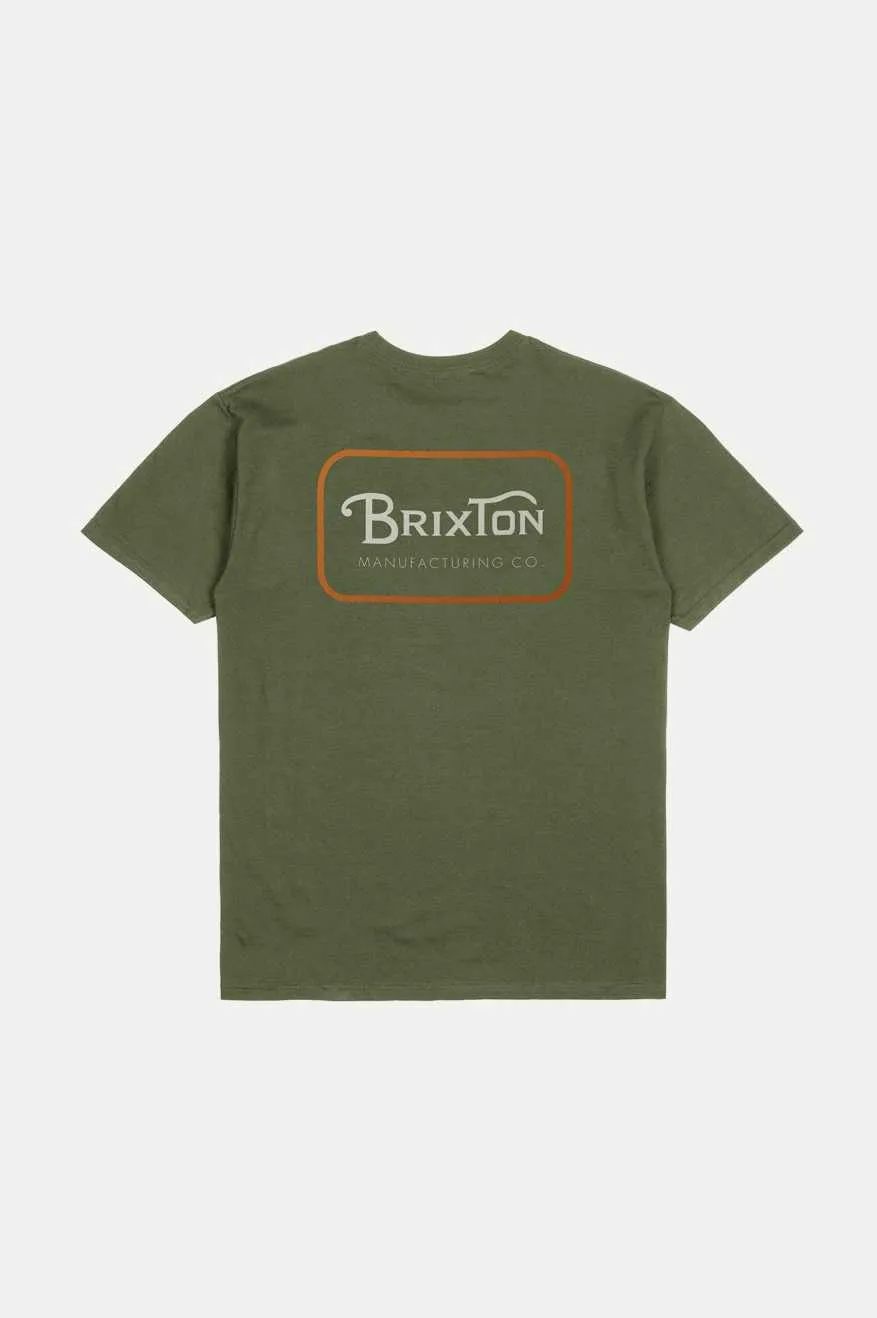Grade S/S Standard T-Shirt - Ivy Green/Rust/Off White sold by Brixton product image thumbnail 2