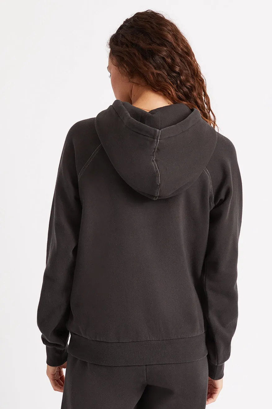 Vintage Raglan Hoodie - Washed Black sold by Brixton product image thumbnail 4