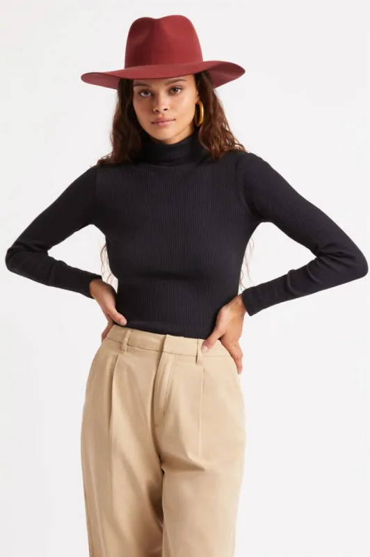 Ashley L/S Turtleneck - Black sold by Brixton