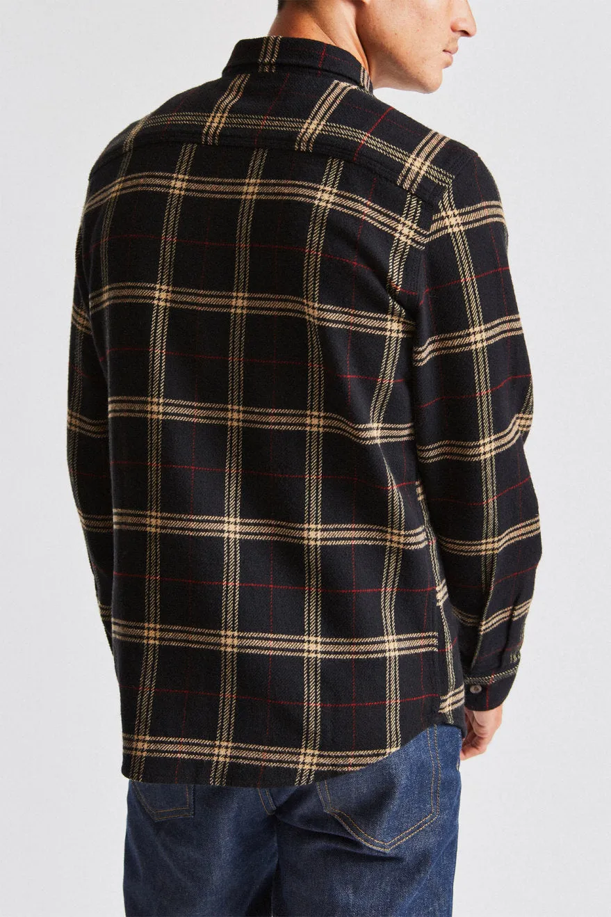 Bowery L/S Flannel - Black/Ivory sold by Brixton product image thumbnail 4