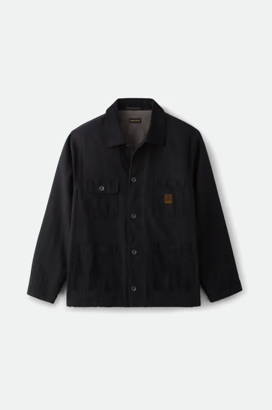 Union Survey Reserve Chore Coat - Black sold by Brixton