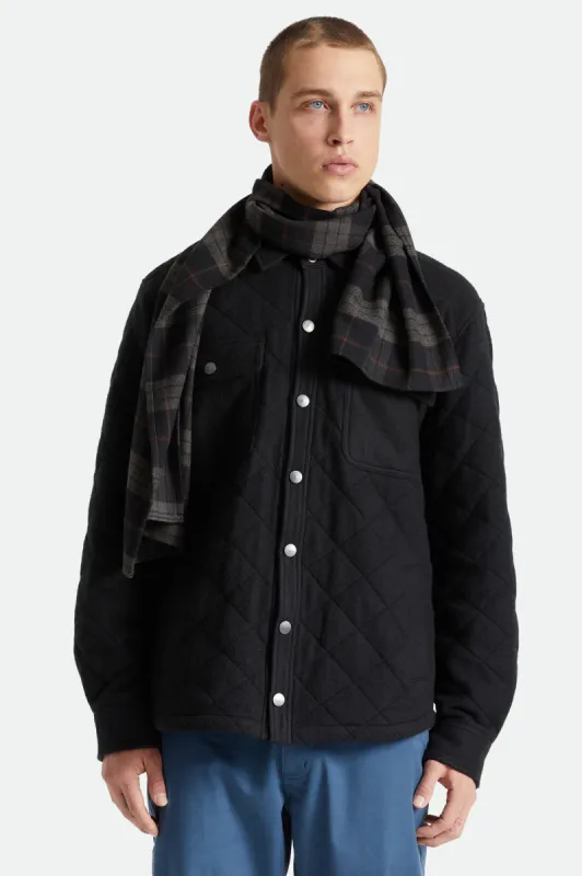 Bowery Scarf - Black/Charcoal sold by Brixton