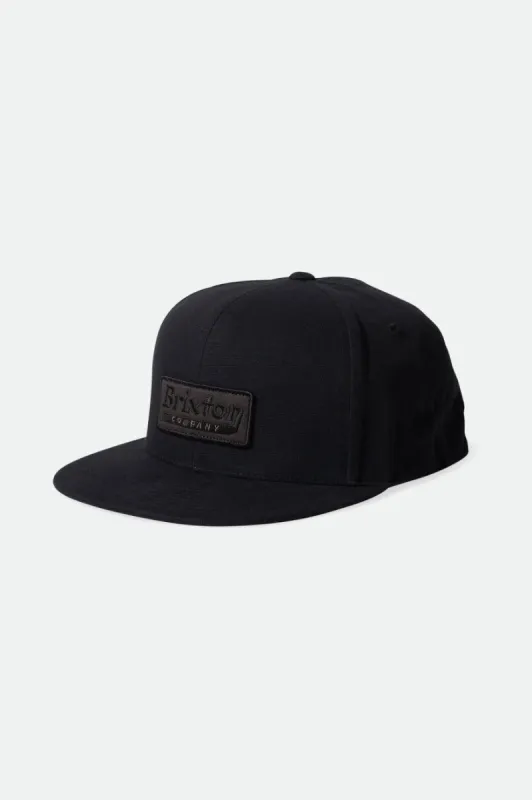Steadfast HP Snapback - Black/Black sold by Brixton