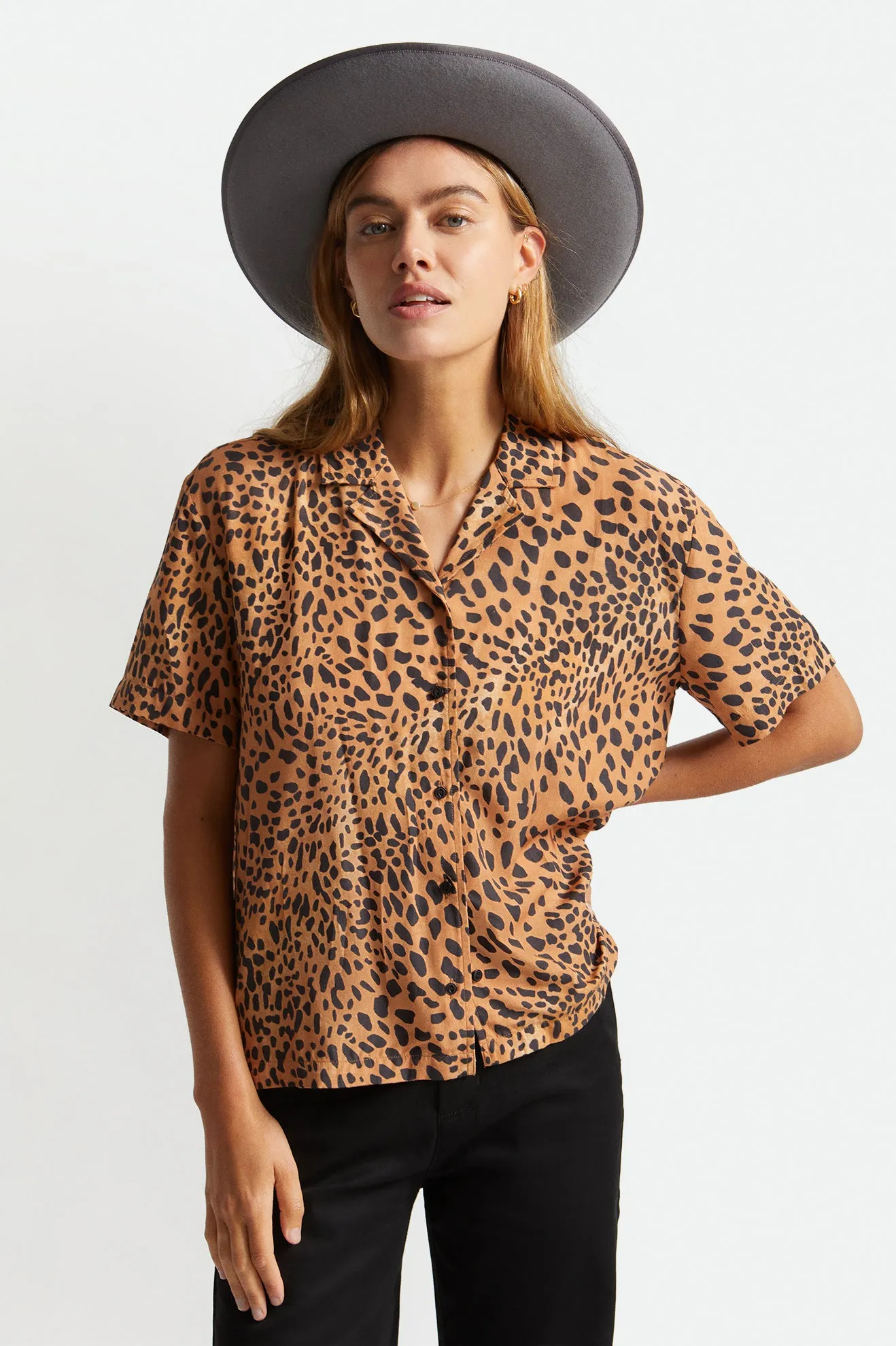 Ryder S/S Woven - Leopard sold by Brixton product image thumbnail 2