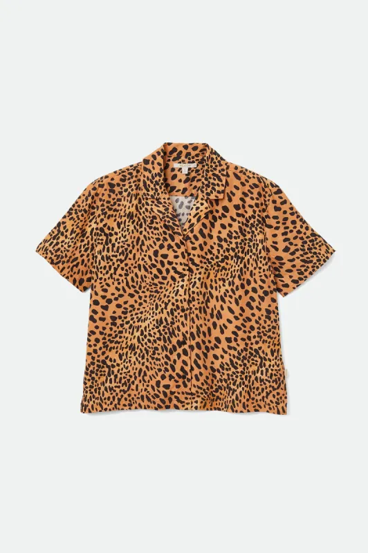 Ryder S/S Woven - Leopard sold by Brixton