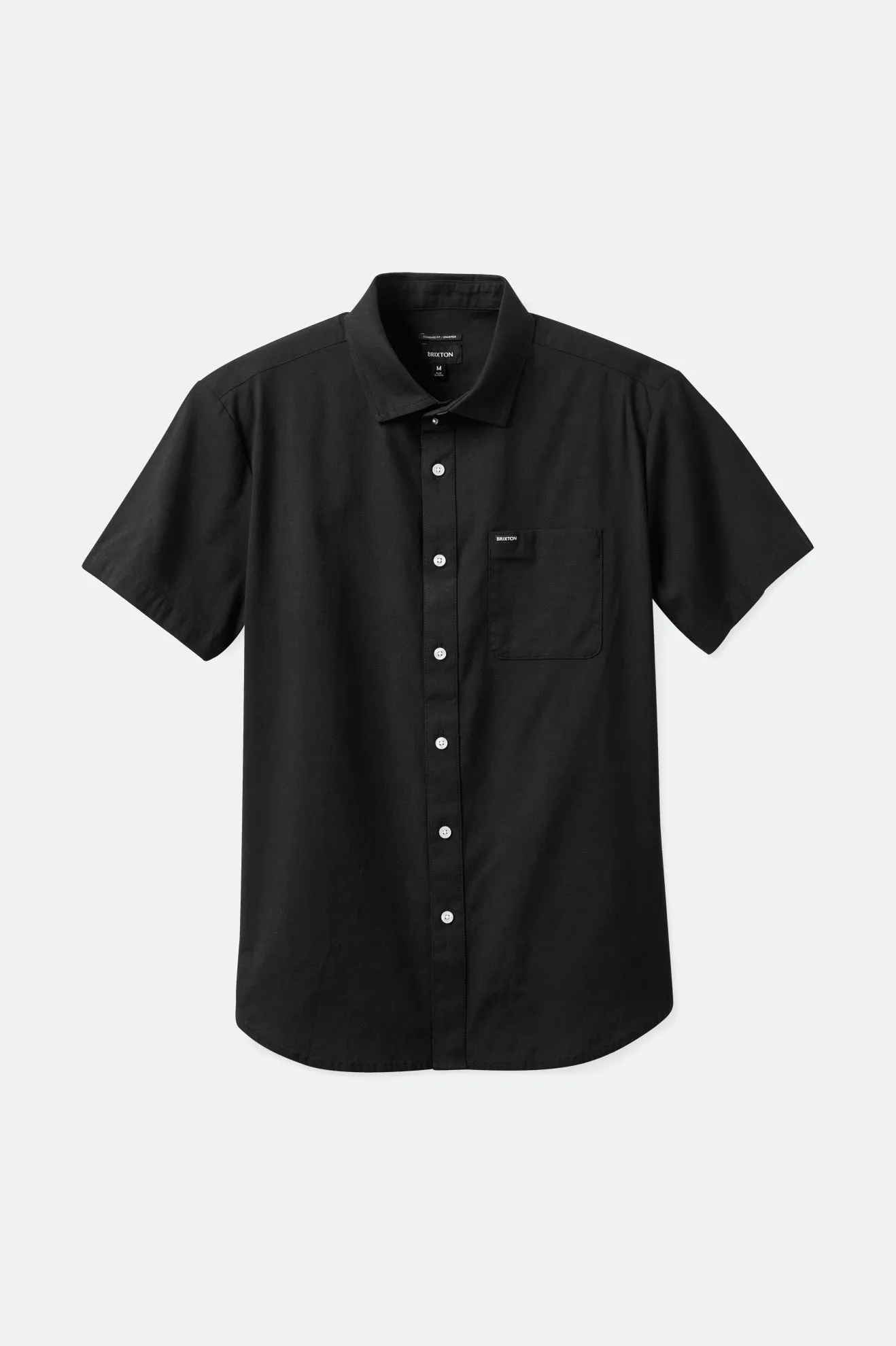 Charter Oxford S/S Woven Shirt - Black sold by Brixton