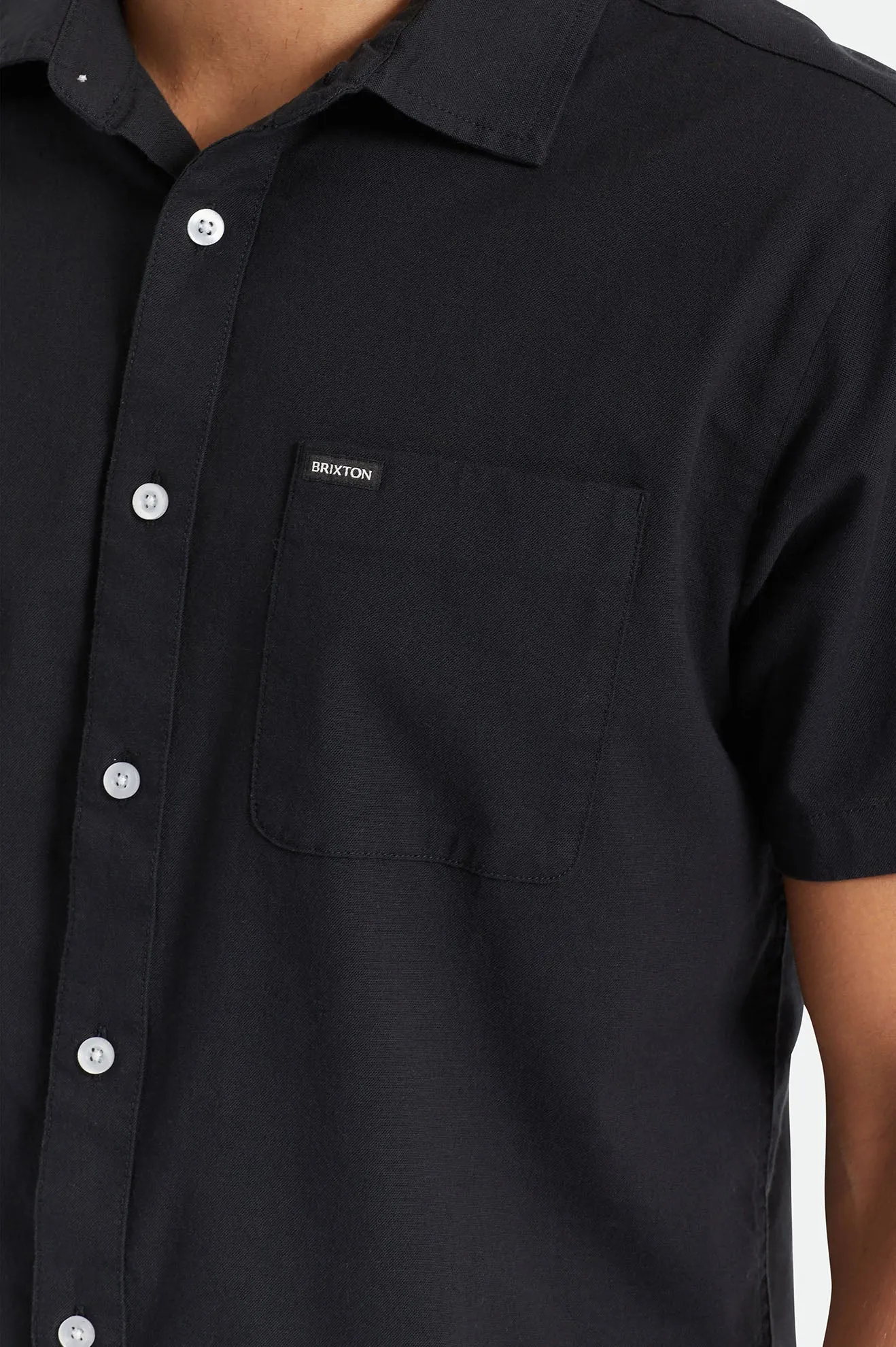 Charter Oxford S/S Woven Shirt - Black sold by Brixton product image thumbnail 5