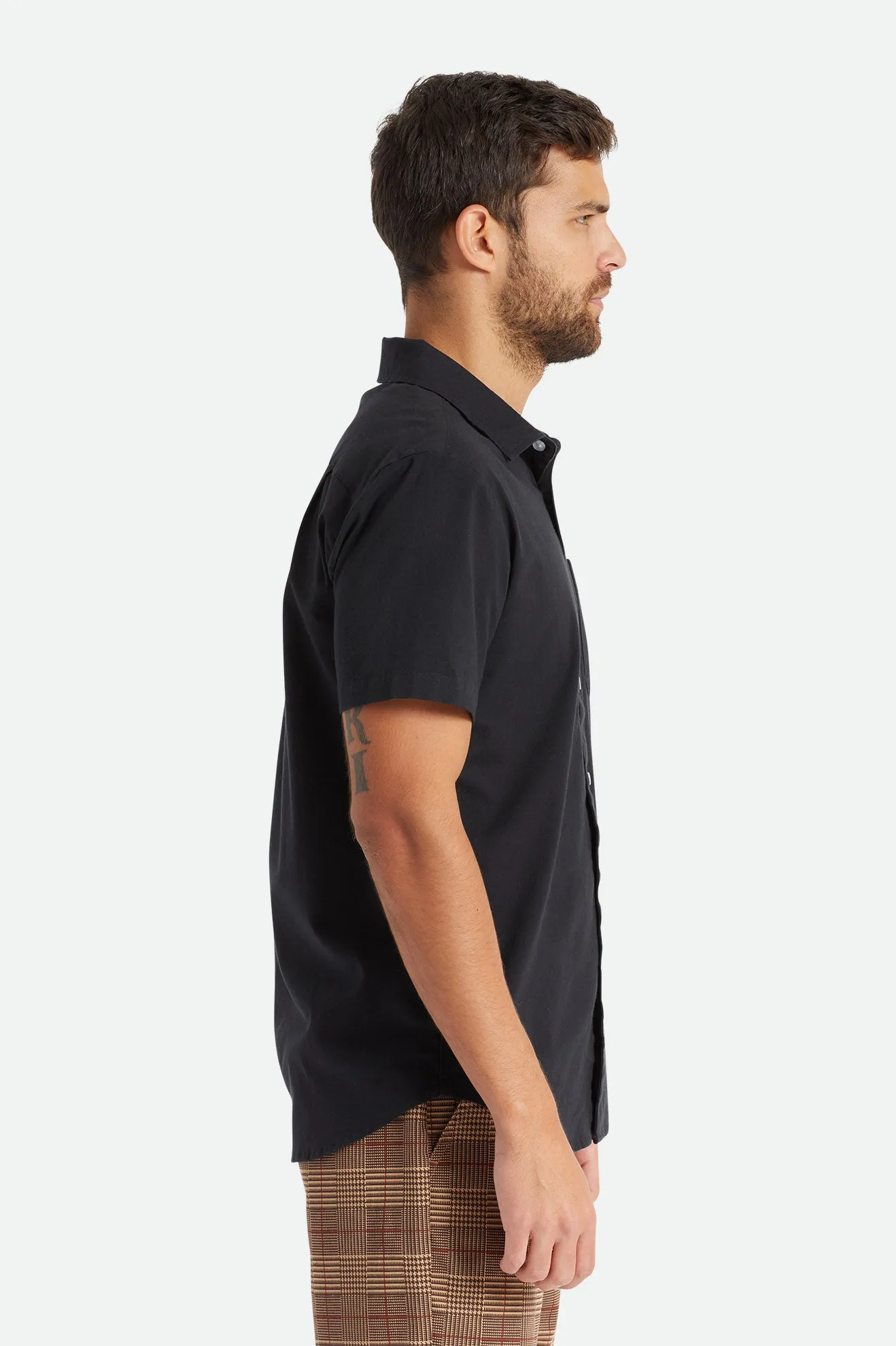 Charter Oxford S/S Woven Shirt - Black sold by Brixton product image thumbnail 3
