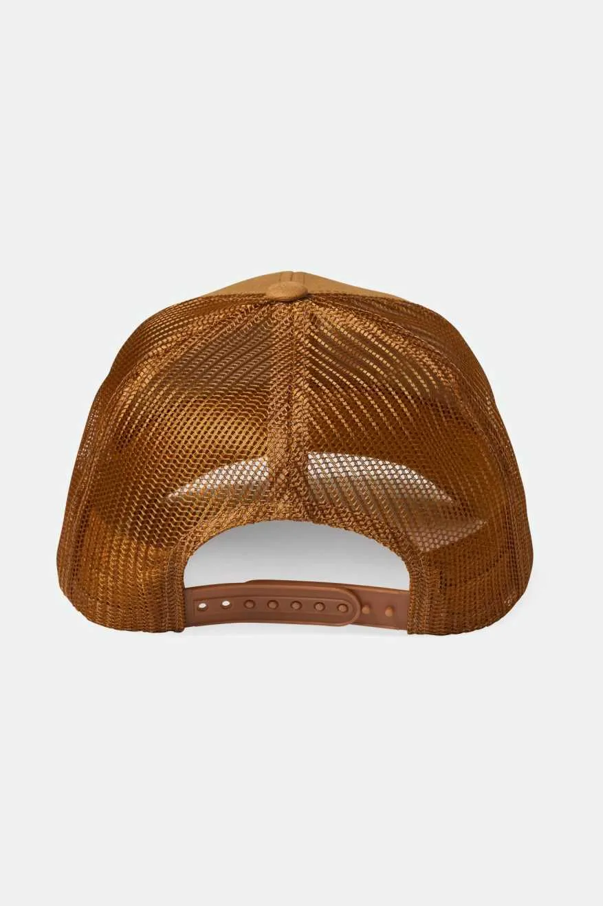 Regal Netplus Trucker Hat - Copper/Copper sold by Brixton product image thumbnail 2