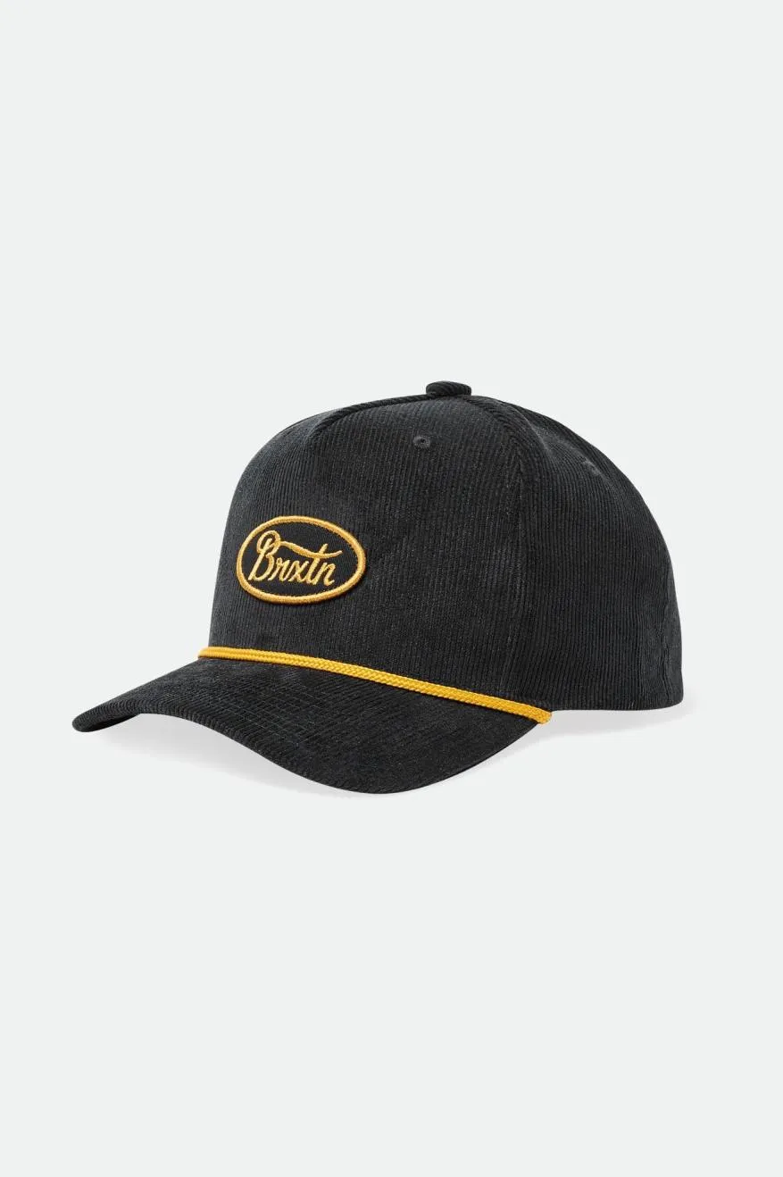 Parsons MP Snapback - Black sold by Brixton