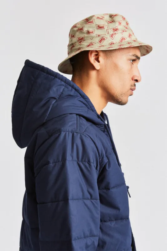 Stith Bucket Hat - Vanilla/Cardinal sold by Brixton