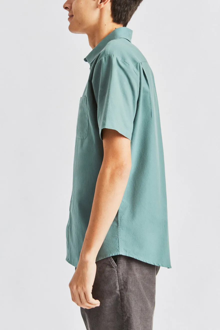 Charter Oxford S/S Woven - Jade sold by Brixton